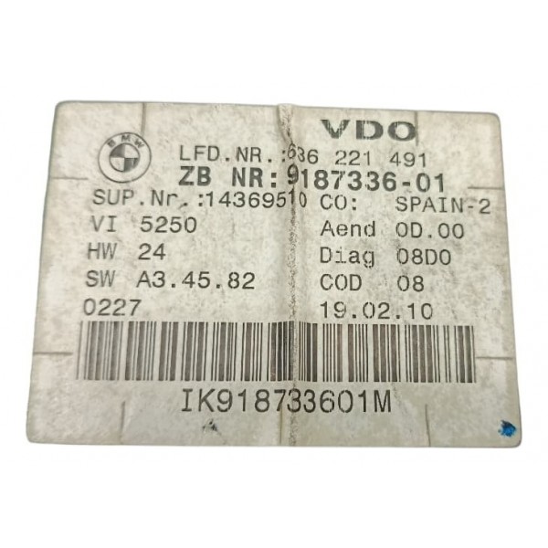 Painel Instrumento Bmw X1 2011 Preto