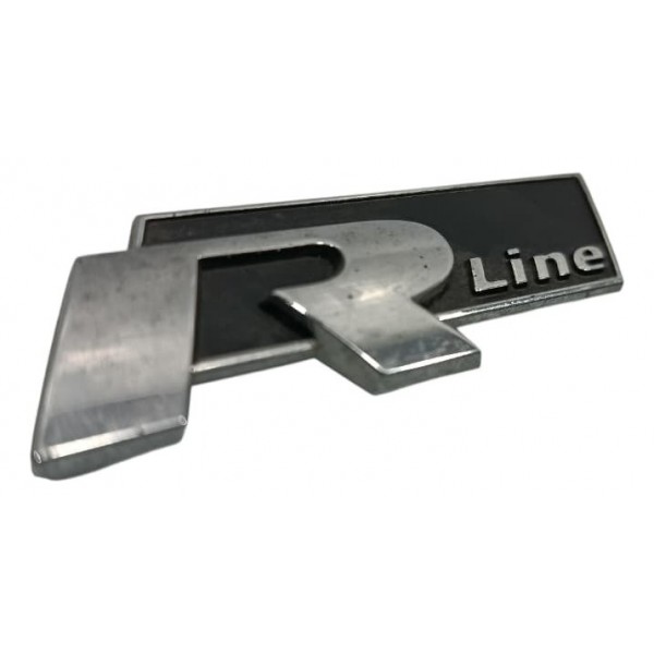 Emblema Rline Paralama Dianteiro Volkswagen Touareg 2014 Prateado