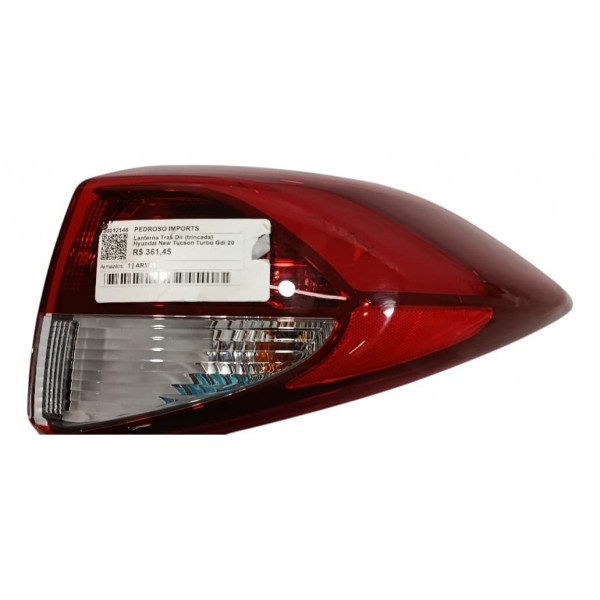 Lanterna Traseira Direita Hyundai New Tucson 2020 (trincada) Direito/passageiro Vermelho