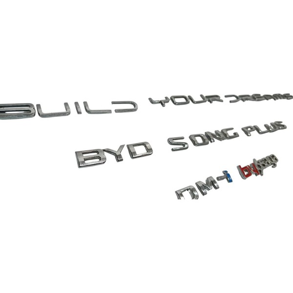 Letreiro Emblema Traseiro Byd Song Plus 24/25 Prateado