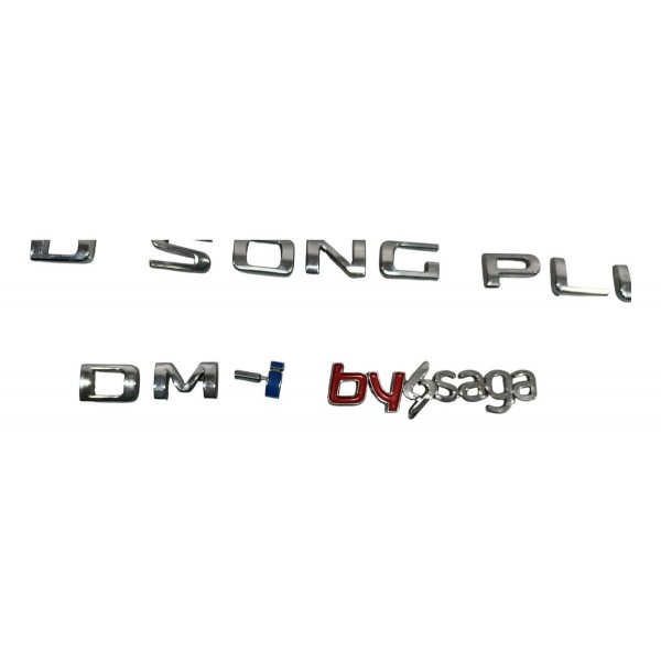 Letreiro Emblema Traseiro Byd Song Plus 24/25 Prateado