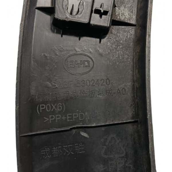 Moldura Paralama Diant. Dir. Byd Song Plus 24/25 (arranhado) Preto