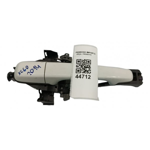 Maçaneta Externa Traseira Direita Volvo Xc60 2014 Branco Traseira