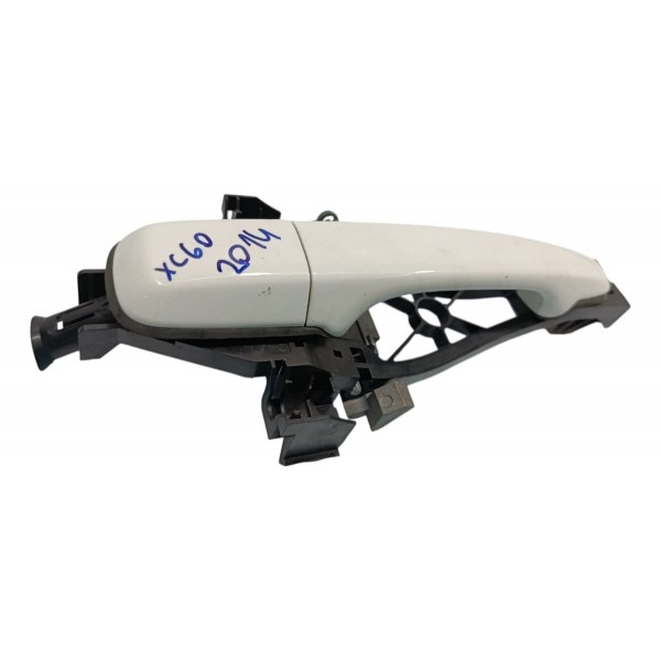 Maçaneta Externa Traseira Direita Volvo Xc60 2014 Branco Traseira