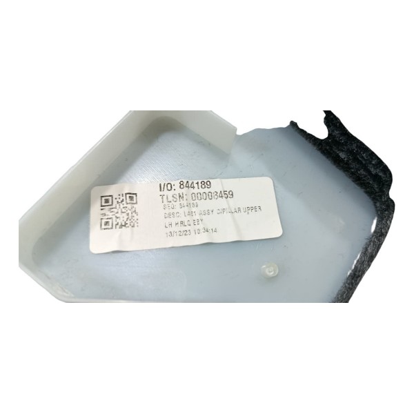 Moldura Coluna Traseira Esq Range Rover Sport 3.0 D350 2024 Preto