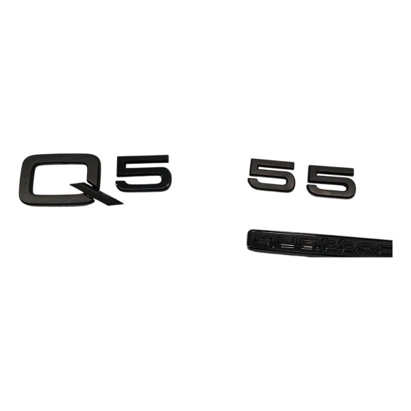 Emblema Letreiro Q5 55 Tsfis Audi Q5 2.0 Híbrido 2023 Preto