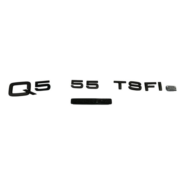 Emblema Letreiro Q5 55 Tsfis Audi Q5 2.0 Híbrido 2023 Preto