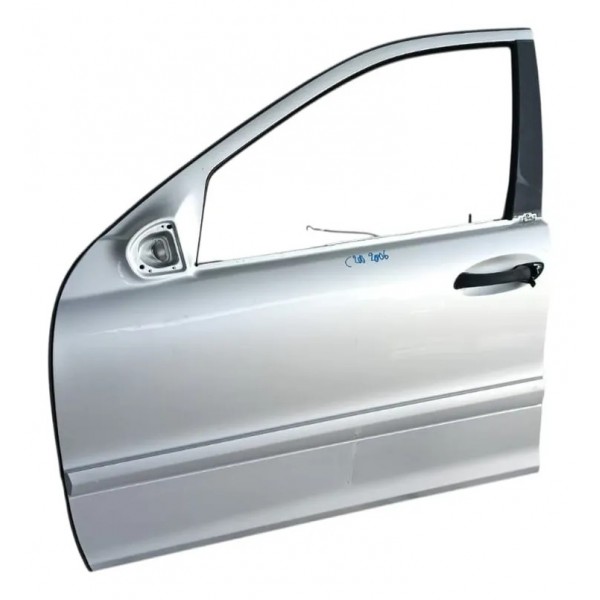 Porta Dianteira Esquerda Com Acessórios Mercedes C200 2006 Dianteira Esquerdo Prateado