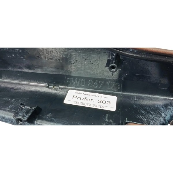 Acabamento Porta Dianteira Esquerda Audi A4 2018 Marrom-claro