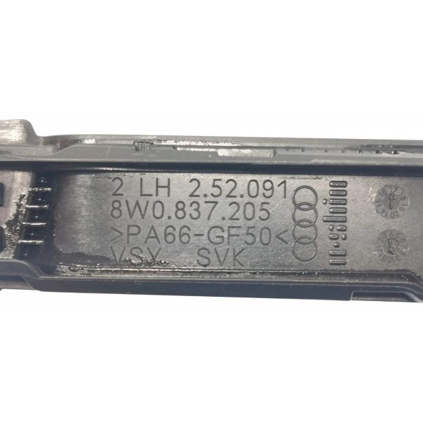 Base Suporte Maçaneta Dianteira Esquerda Audi A4 2018 Preto Dianteira
