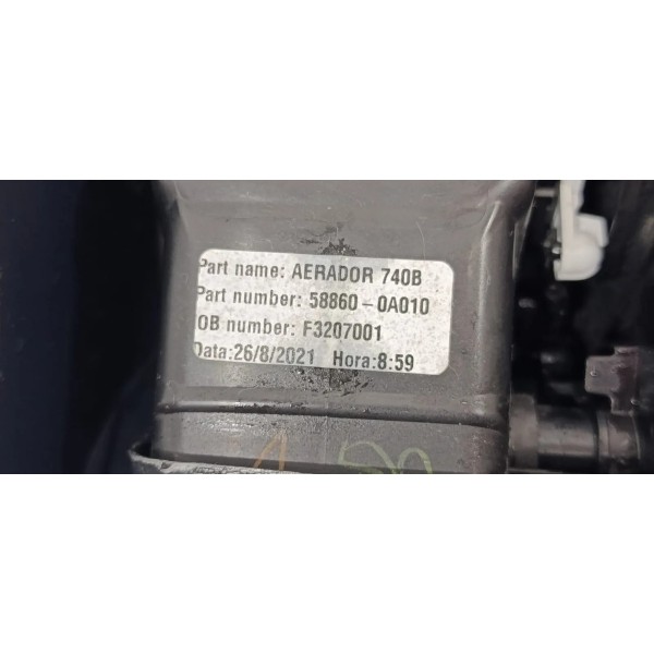Difusor De Ar Traseiro Central Corolla Cross Hybrid 2024