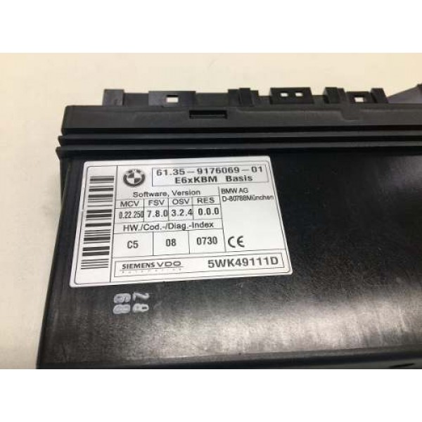 Modulo De Controle E6xkbm 9176069 Bmw 550ia 4.8 2009