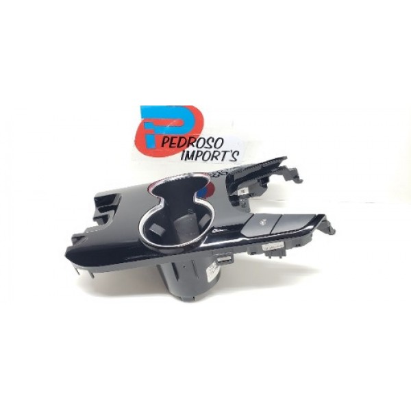 Console Porta Copos Completo Ford Fusion Ecoboost 2014  Preto