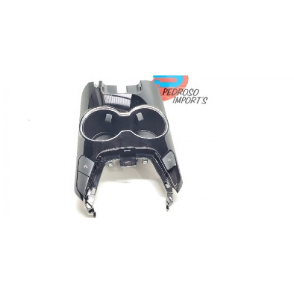 Console Porta Copos Completo Ford Fusion Ecoboost 2014  Preto