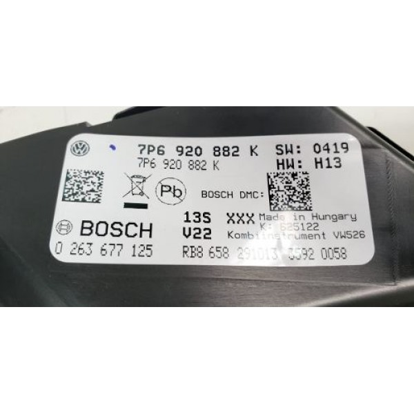 Painel Instrumentos Vw Touareg 4.2 V8 2014 7p6920882k Preto