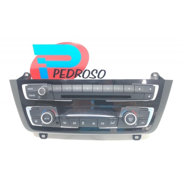 Painel Controle Rádio Bmw 328 2016 Black Piano Cod:9363545