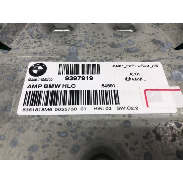 Módulo Amplificador Hifi Bmw X3 2017 Cod: 9397919