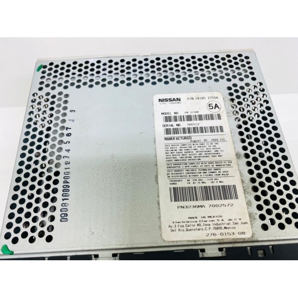 Rádio Original Nissan Sentra 28185zt50a