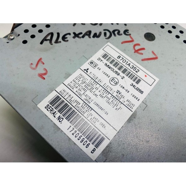 Rádio Original Mitsubishi Asx 8701a352