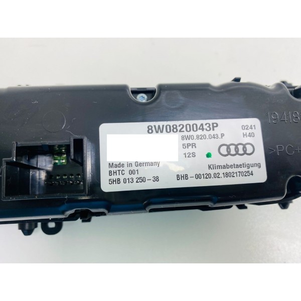 Comando Ar Condicionado Audi A4 2.0 Ambiente 2018 8w0820043p