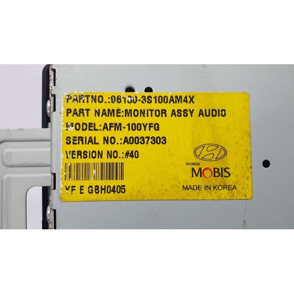 Display Hyundai Sonata 2012 Cód. 961003s100am4x