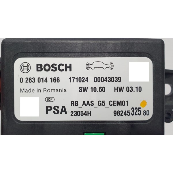 Módulo Estacionamento Peugeot 3008 1.6 Thp 2018 9824532580 Pre