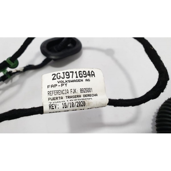 Chicote Da Porta Traseira Direita Vw Taos 1.4 250 Tsi 2022