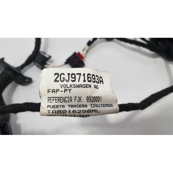 Chicote Da Porta Traseira Esquerda Vw Taos 1.4 250 Tsi 2022