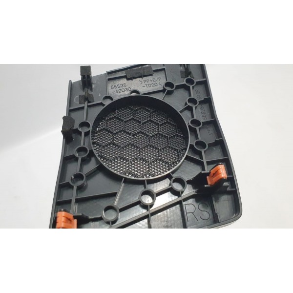 Acabamento Tweeter Alto Falante Dir Toyota Rav4 Hybrid 2020 Preto