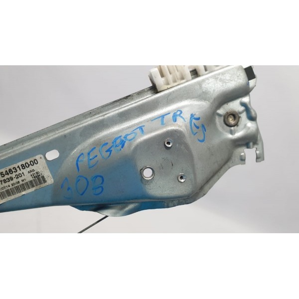 Máquina De Vidro Traseira Esquerda Peugeot 308 Thp 2015