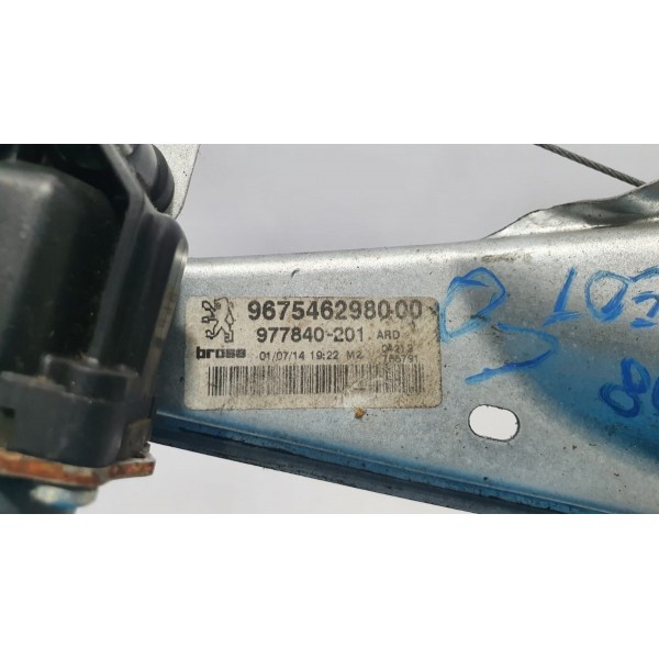 Máquina De Vidro Traseira Direita Peugeot 308 Thp 2015