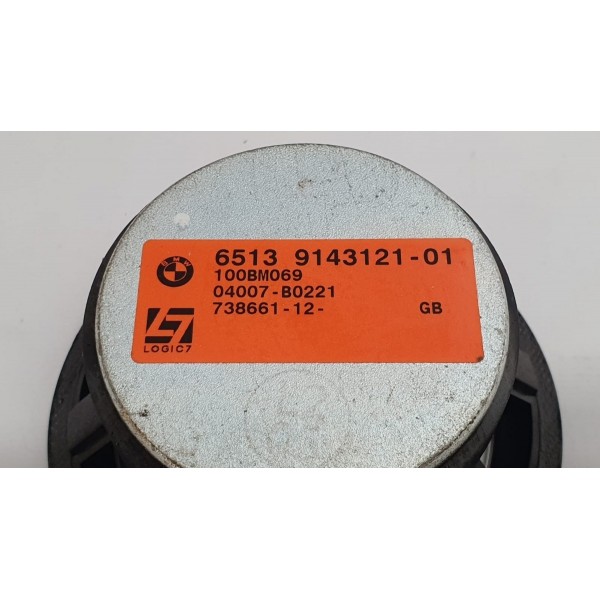 Alto Falante Painel Bmw 335i E90 2007 Cód. 6513914312101 Preto