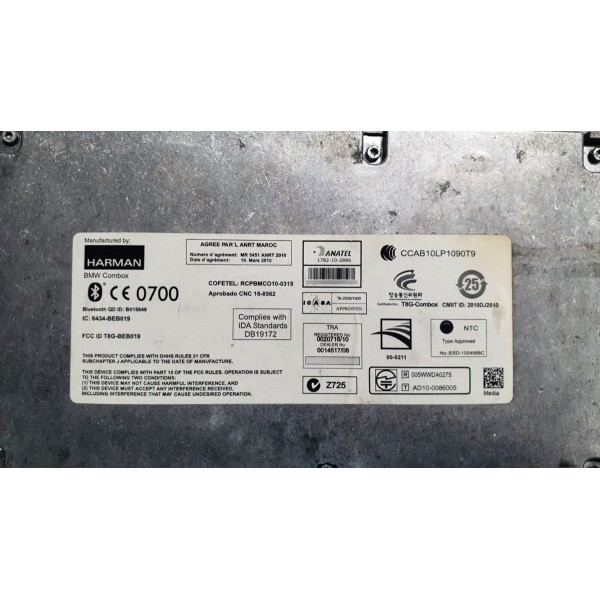 Módulo Amplificador Bluetooth Bmw 750i V8 Hybrid 2012