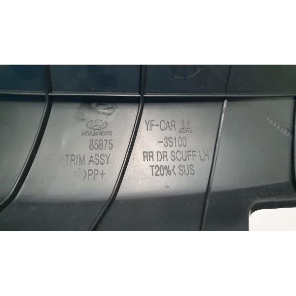Acabamento Soleira Traseira Esquerda Hyundai Sonata 2.4 2012