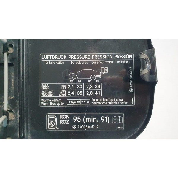 Tampa Portinhola Tanque Combustível Mercedes Benz C200 2006