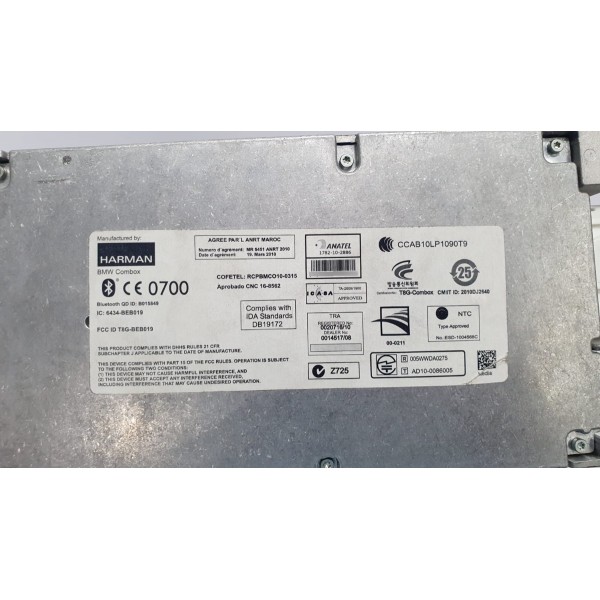 Módulo Amplificador Bluetooth Bmw 320i F30 2015 925715001 Preto