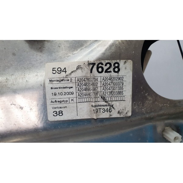 Máquina De Vidro Traseira Esquerda Mercedes C180 2010