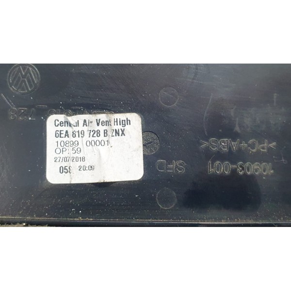 Difusor De Ar Central Painel Vw Polo Highline 2020