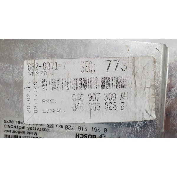 Módulo Injeção Vw Polo Highline 2020 Cód 04c907309