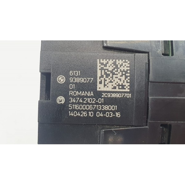 Botão Pisca Alerta Mini Cooper S 2016 Preto