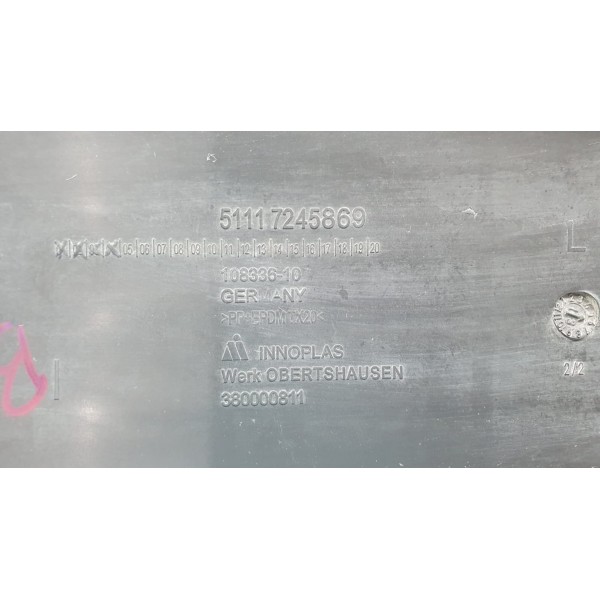 Acabamento Farol De Milha L/esquerdo Bmw 116i Thp 2014 Preto Esquerdo