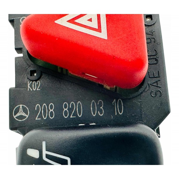 Botão Alerta Mercedes-benz 2088200310 Vermelho