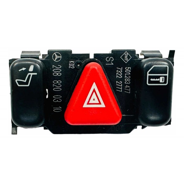 Botão Alerta Mercedes-benz 2088200310 Vermelho