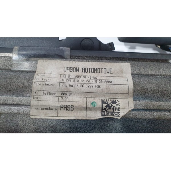 Cortina Vidro Traseiro Mercedes Benz E350 Coupe 2010 - Preto