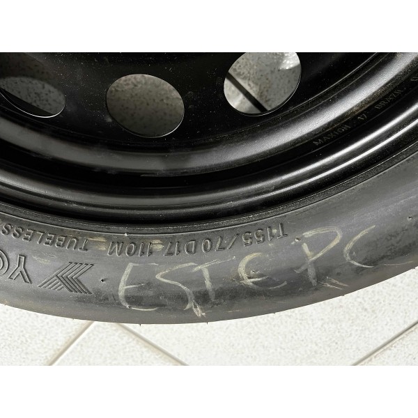 Estepe Fino Original Corolla Cross Rav4 22 Toyota 155/70d17 Preto