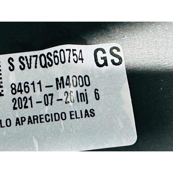 Console Central Apio Braço Hyundai Creta 2021 Preto