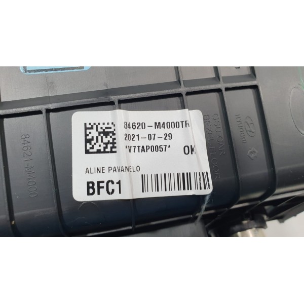 Moldura Com Entradas 12v Usb Aux Hyundai Creta 1.6 Aut 2021