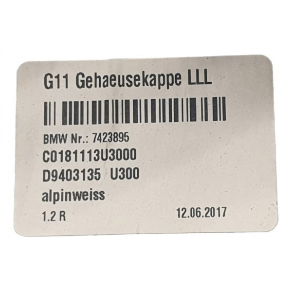 Capa Do Retrovisor L/esquerdo Bmw Série 7 G11 51162365821