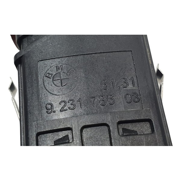 Botão Pisca Alerta Trava Bmw Série 1 F20 9231786 Preto