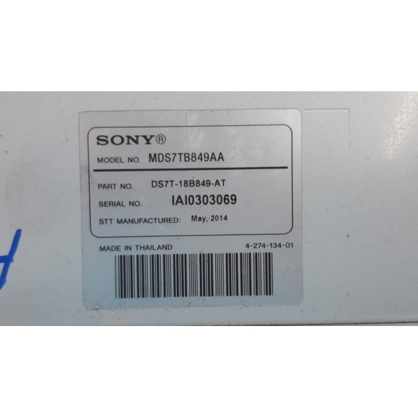 Módulo Som Amplificador Sony Ford Fusion Titanium 2015 Cinza